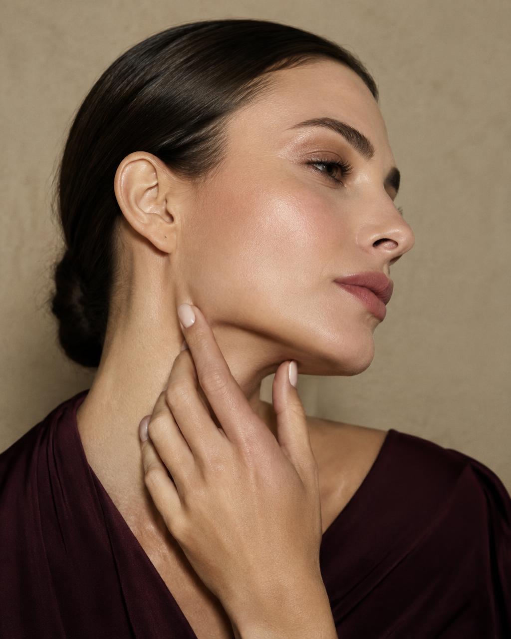 A profile study of balanced, natural facial proportion